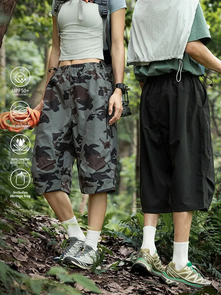 

Lightweight Outdoor Sports Camouflage Seven-Foot Pants Men's Waterproof Quick-Drying Loose Versatile Workwear Shorts