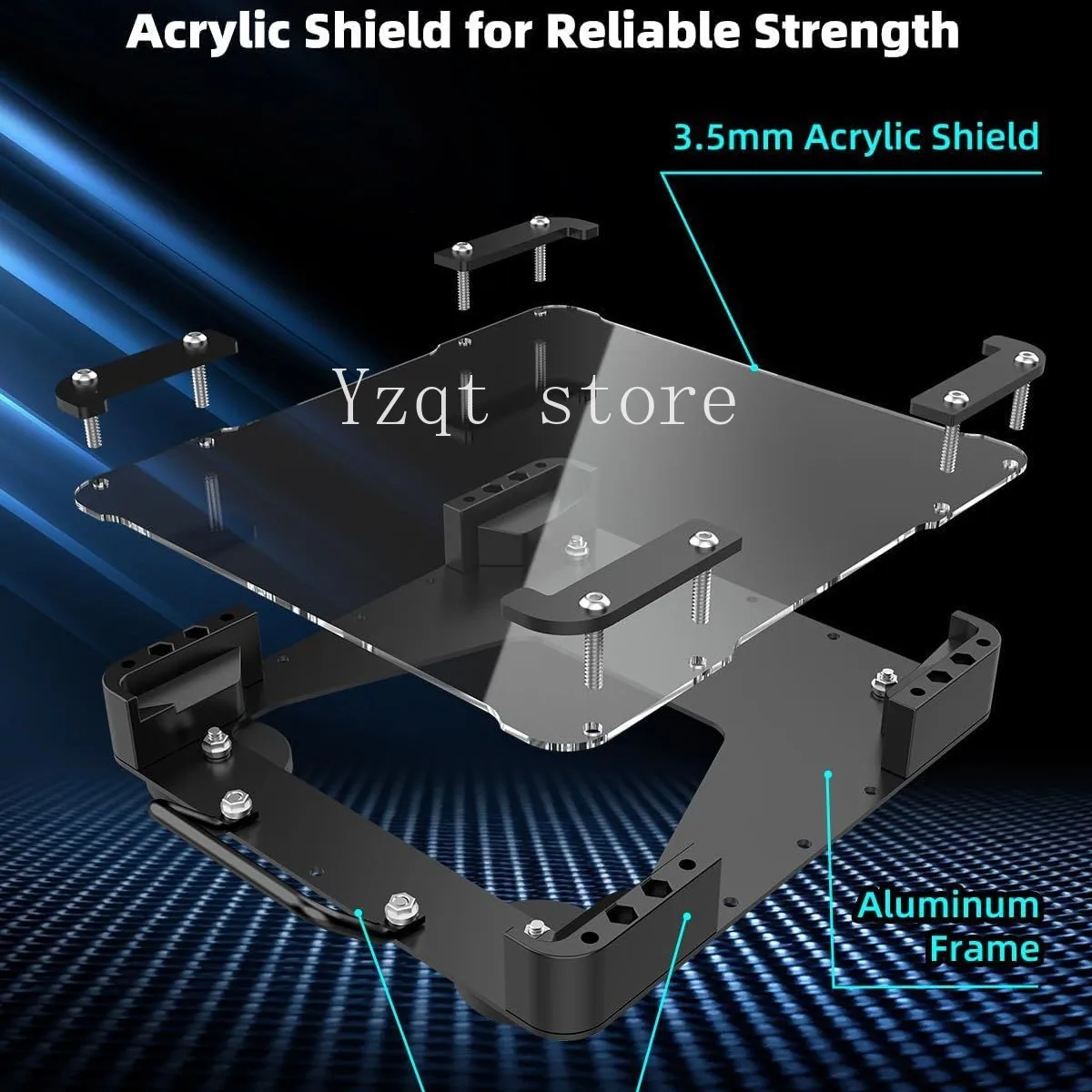 Mini roof bracket Four vacuum suction cups Strong fixing Portable aluminum alloy car camping car and boat bracket