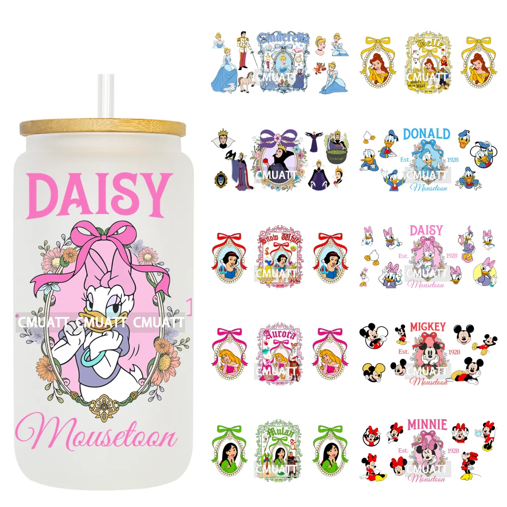 

Princess 16oz UV DTF Cup Wrap Transfers Stickers Decorate Mugs Beer Can Bottle Customized Logo Bulk Orders