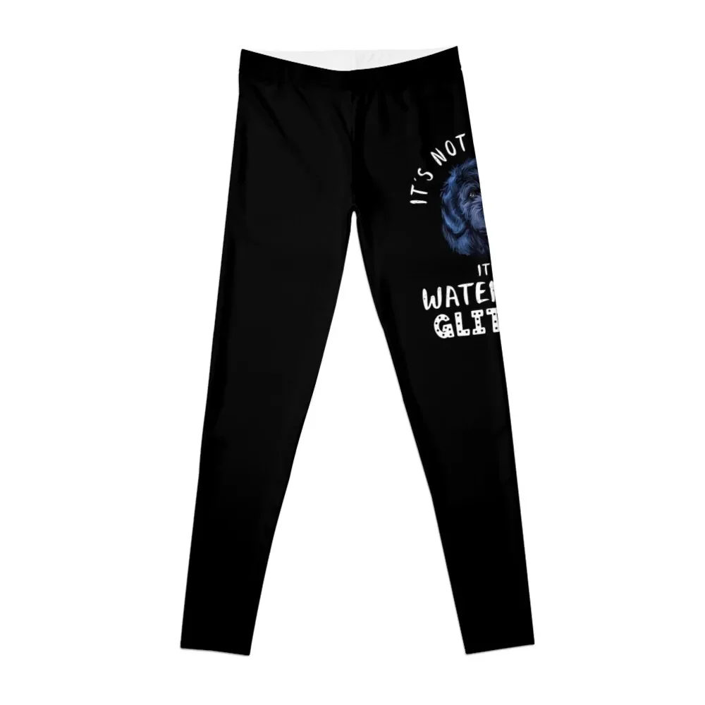 

It's not dog hair it's PORTUGUESE WATER DOG glitter funny dog quote Leggings sports woman gym workout shorts Womens Leggings