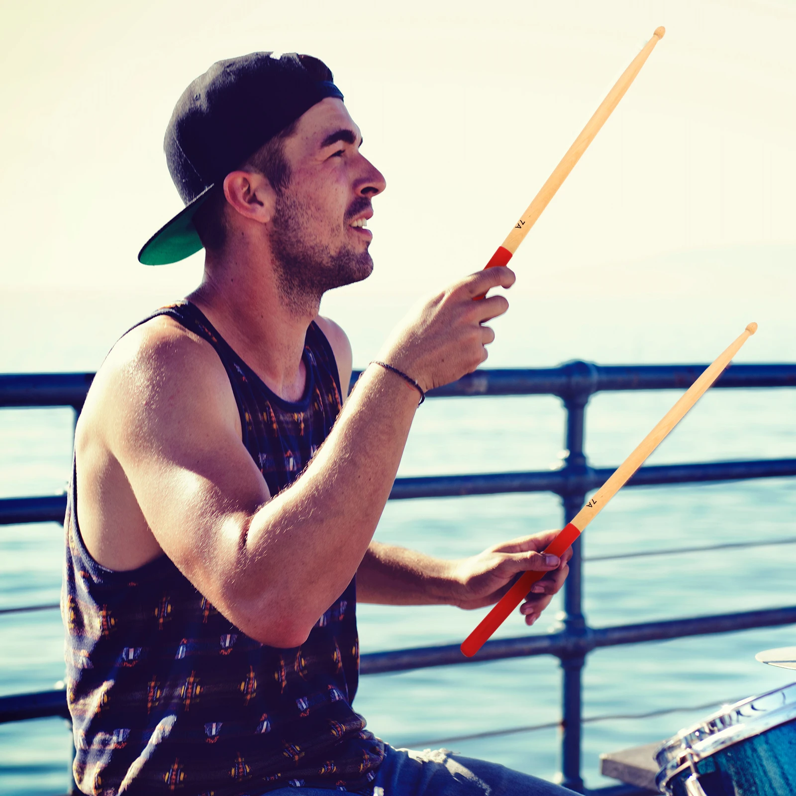 

6 Pairs Anti-slip Drum Stick Drumsticks for Adults Accessories Light Maple Grip with Toddler Wood