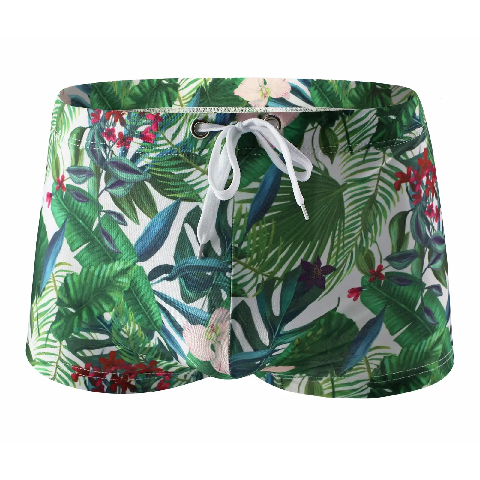 Men Swim Boxers Swimwear Low Rise Swimsuit Trunks Swimming Shorts Beachwear Swim Bottoms Quick Dry