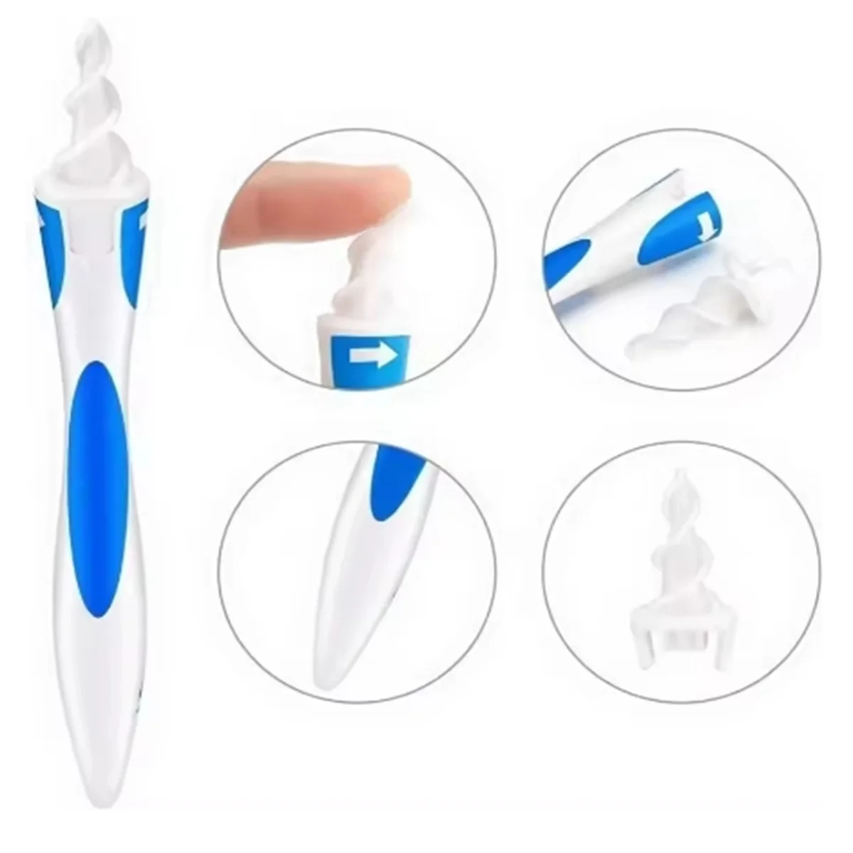 مزيل زيت الأذن الحلزوني المحمول مزيل زيت الأذن الناعم للبالغين والأطفال أداة تنظيف شمع الأذن 16 أداة تنظيف شمع الأذن #6