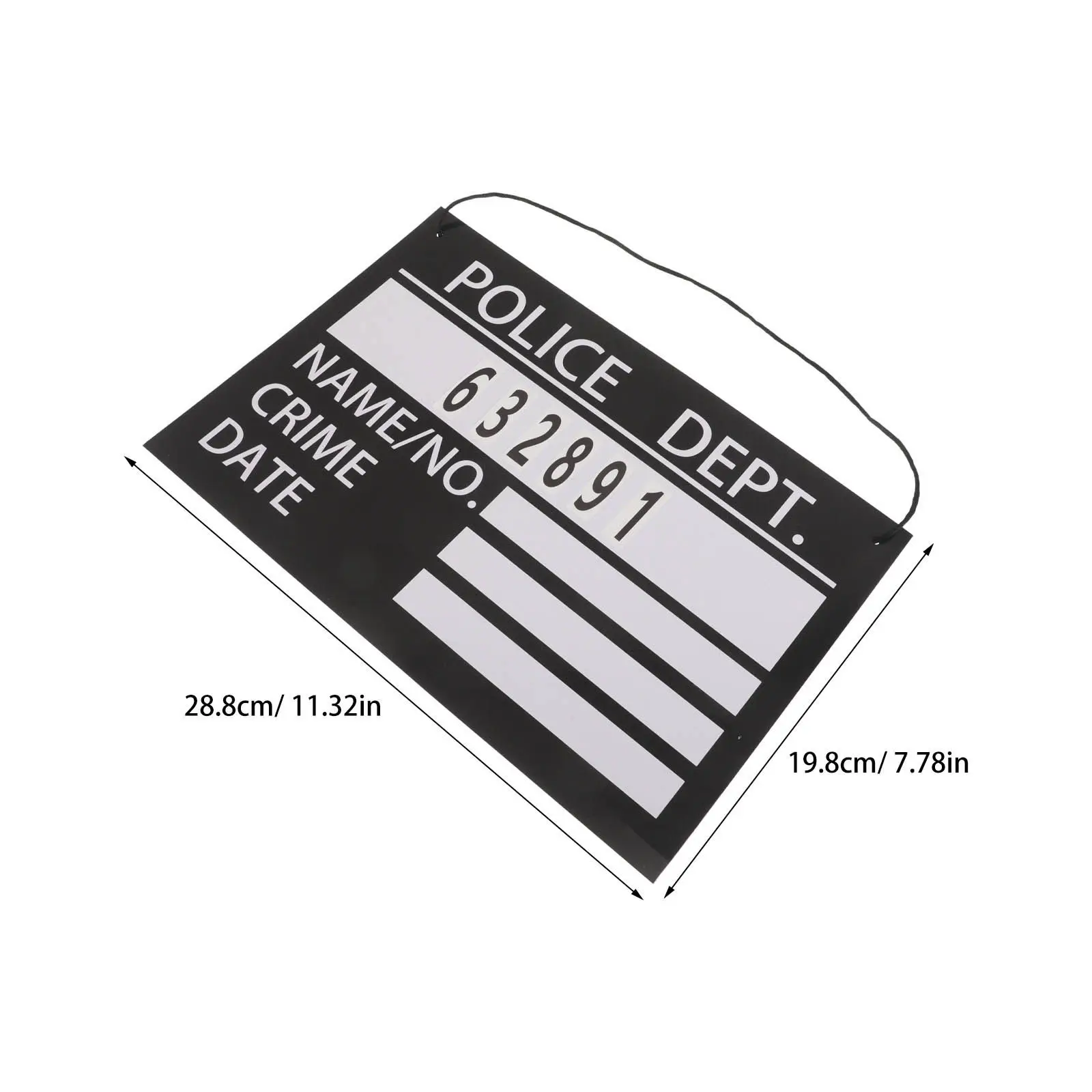 2 Pcs Horror Prison Themed Props Cosplay Jail Costume Halloween Costumes Prisoner Name Plates Halloween Dress Up Photo Booth