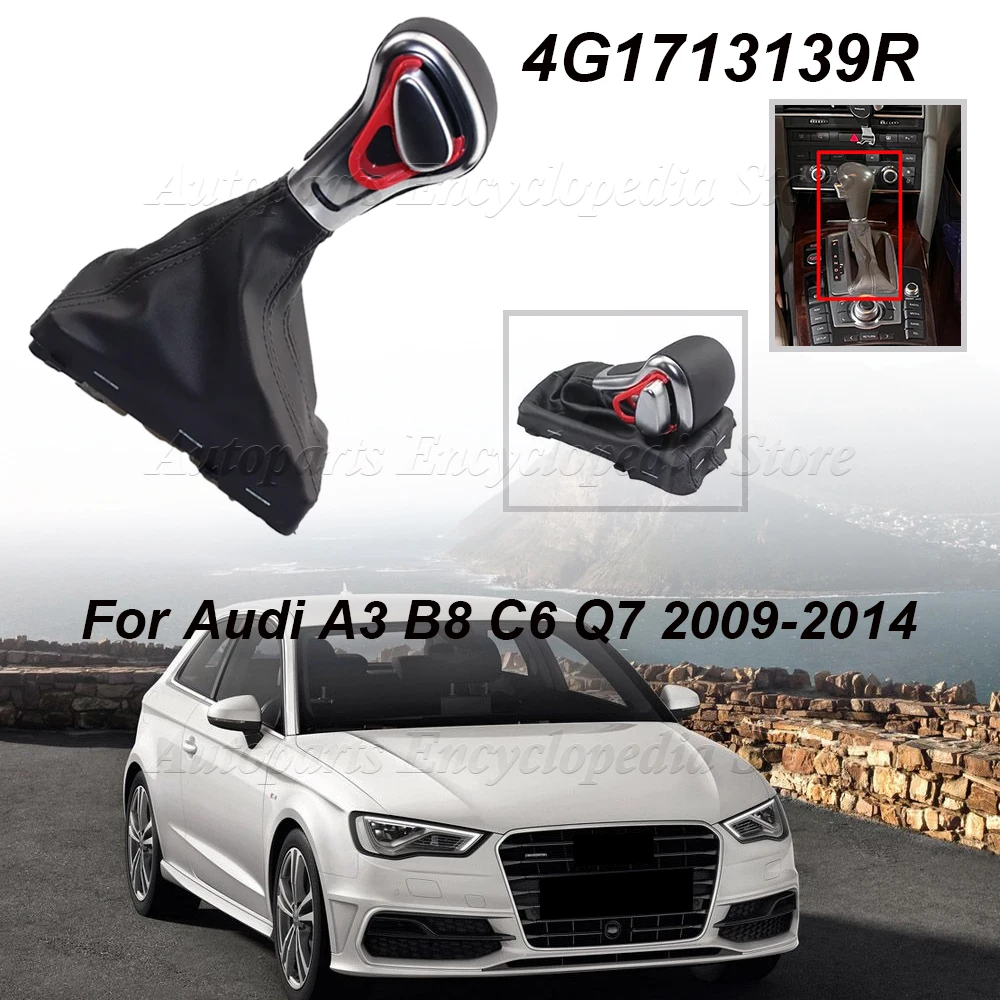 

Shift Knob Guided Black Line For Audi A6 C6 A3 8P A4 B8 A5 Q5 2009 2010 2011 2012 2013 2014 Black Car Auto Shift Knob 4G1713139R