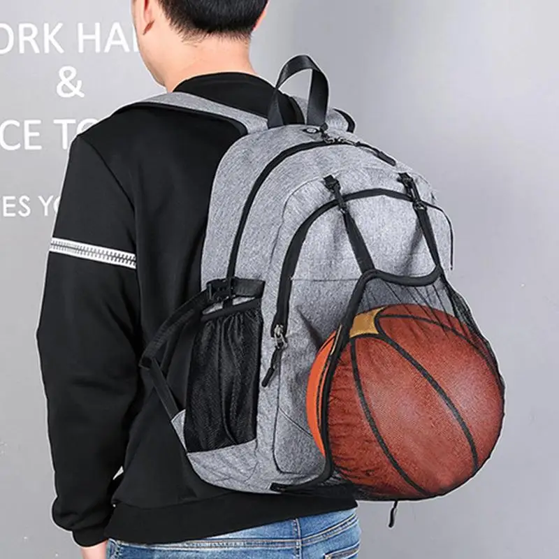 

Gym Basketball Backpack Gym Sport Large Water Bottle Bag Comfortable Outdoor Bookbag Laptop Container For Clothing Volleyball