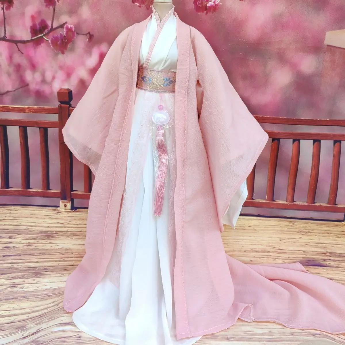 1/3 roupas de boneca terno para 60cm bjd boneca chinês antigo traje vestido conjunto brinquedos vestir-se jogar casa boneca acessórios, sem boneca