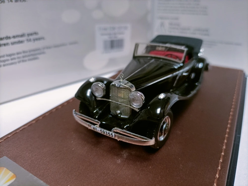 

GLM 1:43 290A Cabriolet 1936 Black Vintage Car Simulation Limited Edition Resin Metal Static Car Model Toy Gift