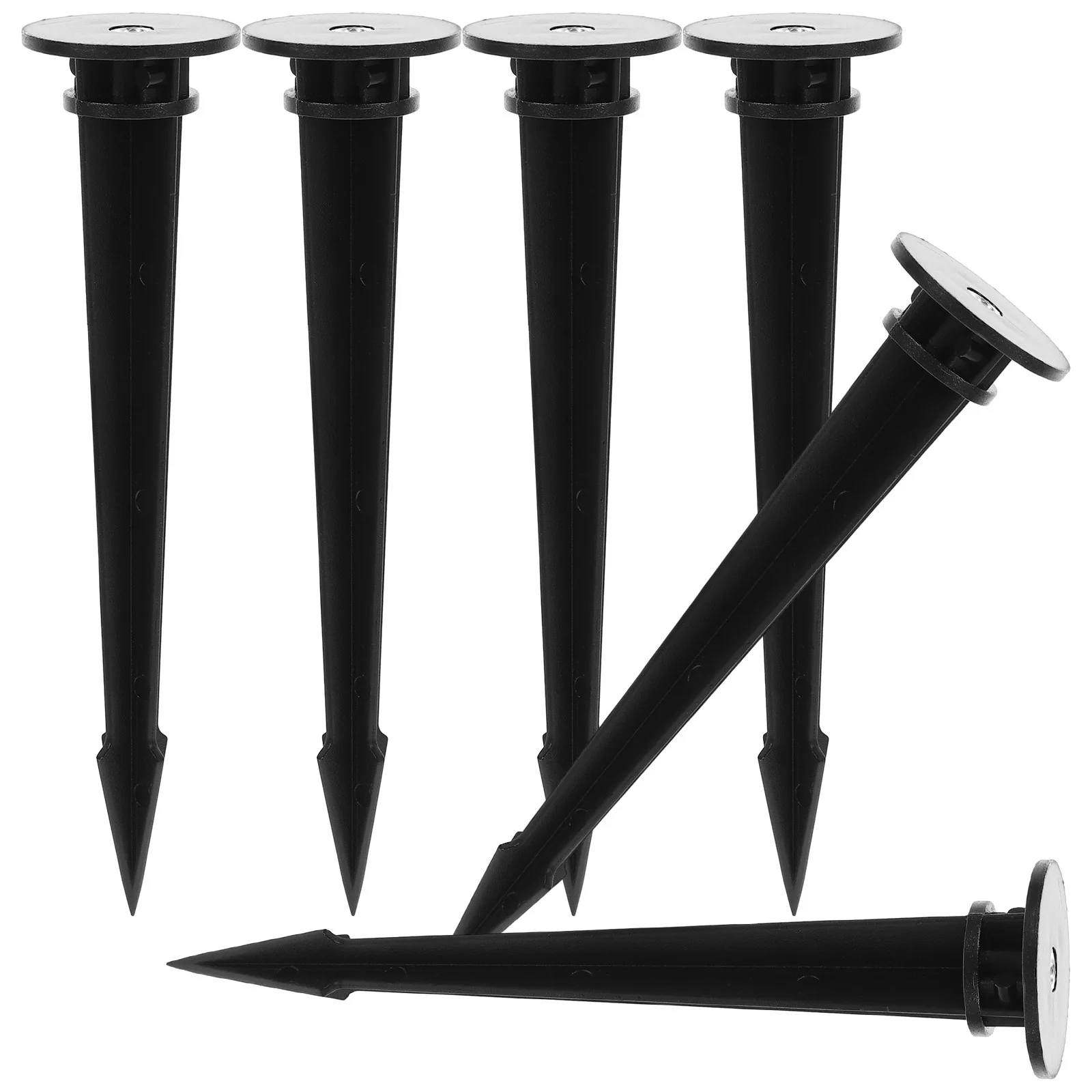 

6Pcs Flexible Plastic Spikes for Garden Lights and Holiday Decorations Plastic Ground Spikes Stakes LED Light Stakes