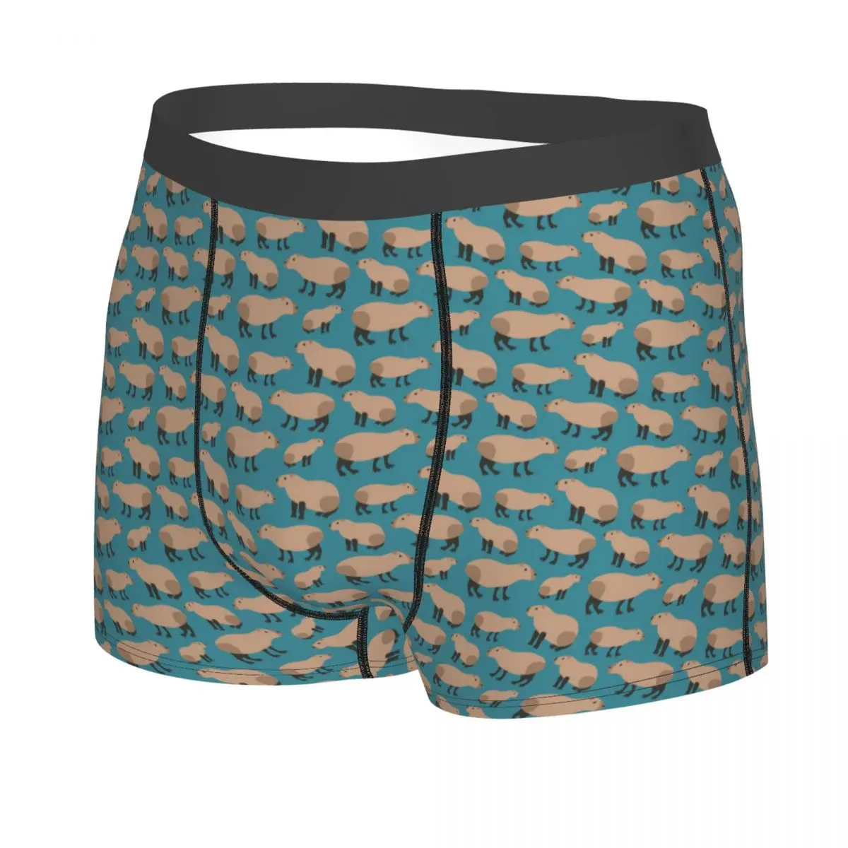 Custom Capybara Funny Popular Animals Pattern Boxer Shorts For Homme 3D Print Underwear Panties Briefs Stretch Underpants