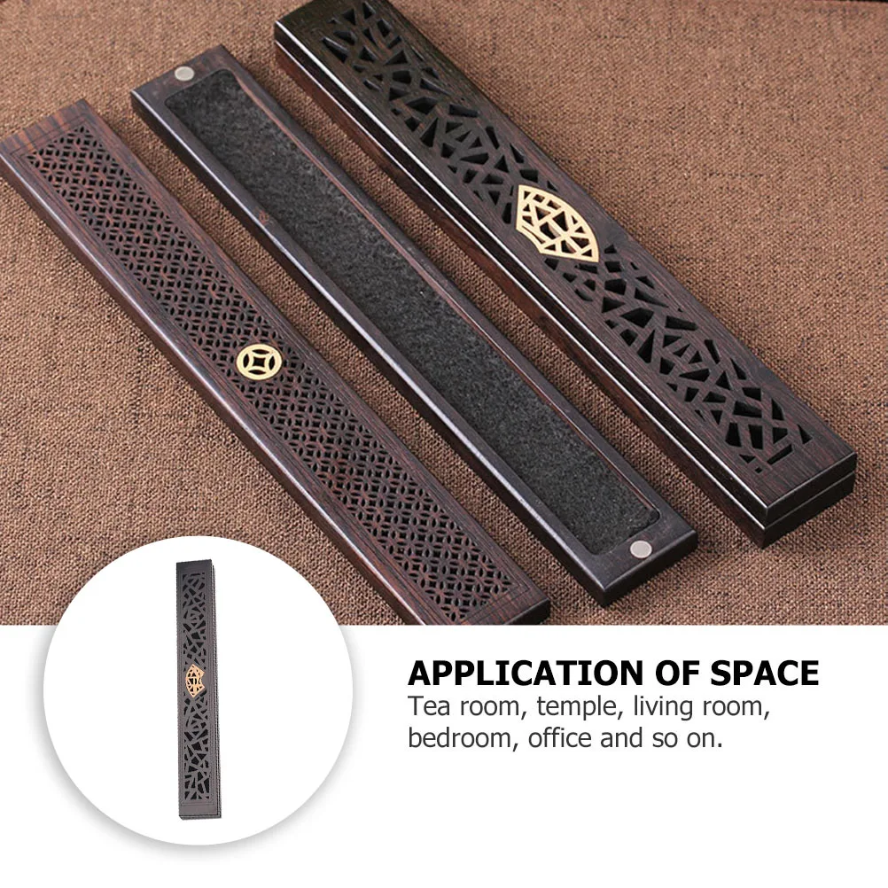 

Wood Incense Case Incense Box Tabletop Incense Burner Wooden Incense Holder Desktop Incense Case