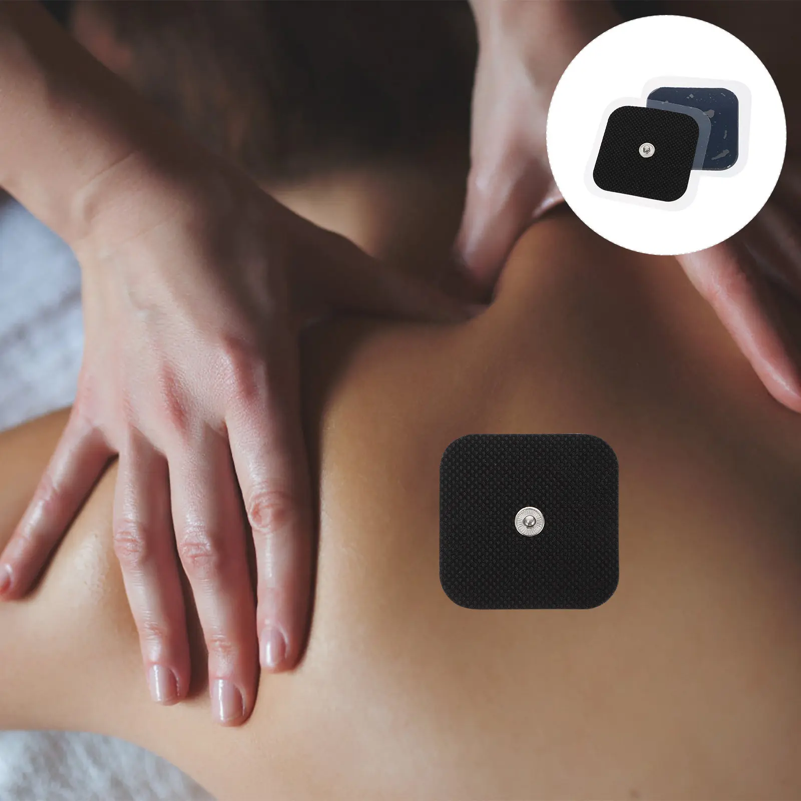 

10 электрических стимулирующих накладок для мышц, портативный блок, домашние накладки, физиотерапевтические массажные принадлежности, гибкие, многоразовые