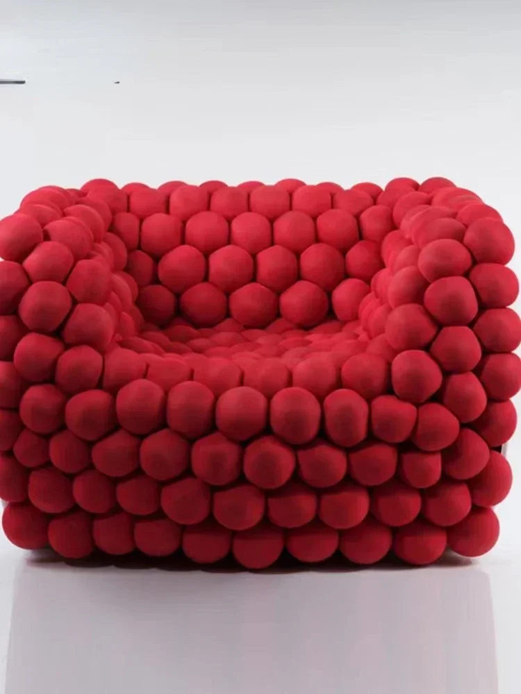 Cotton Bubble Sofa Villa Showroom Creative Single Leisure Armrest Couch