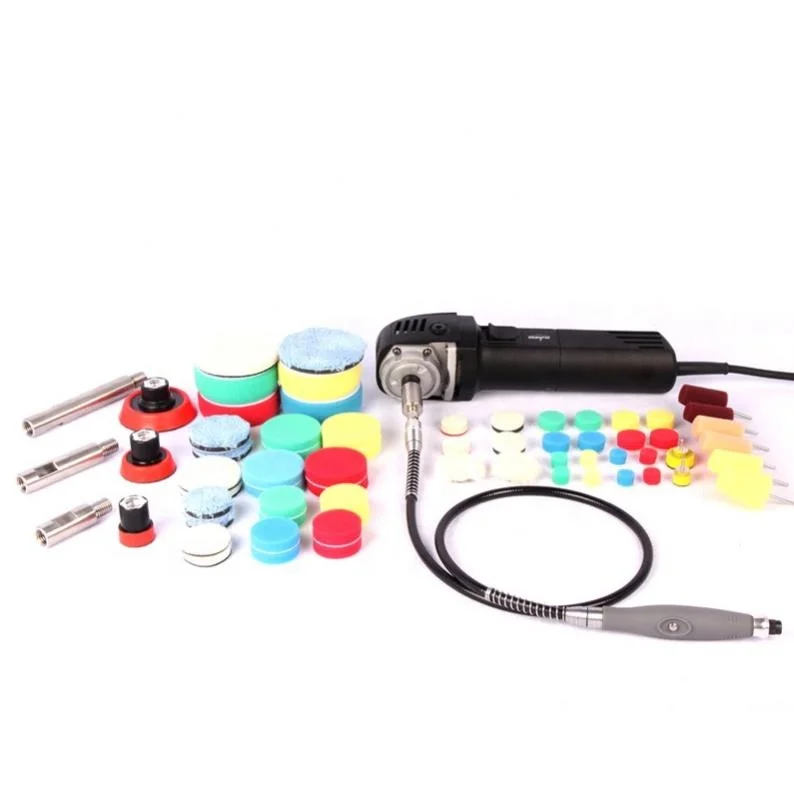 CE 710W Mini Rotary polisher polishing machine kits with flexible shaft for car buffing polishers care detailing equipment