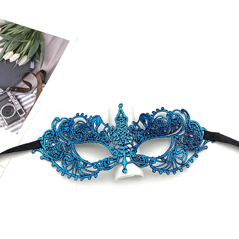 Halloween Props Colorful Lace Mask Half Face Princess Ball Sexy and Fun Adult Eye Mask