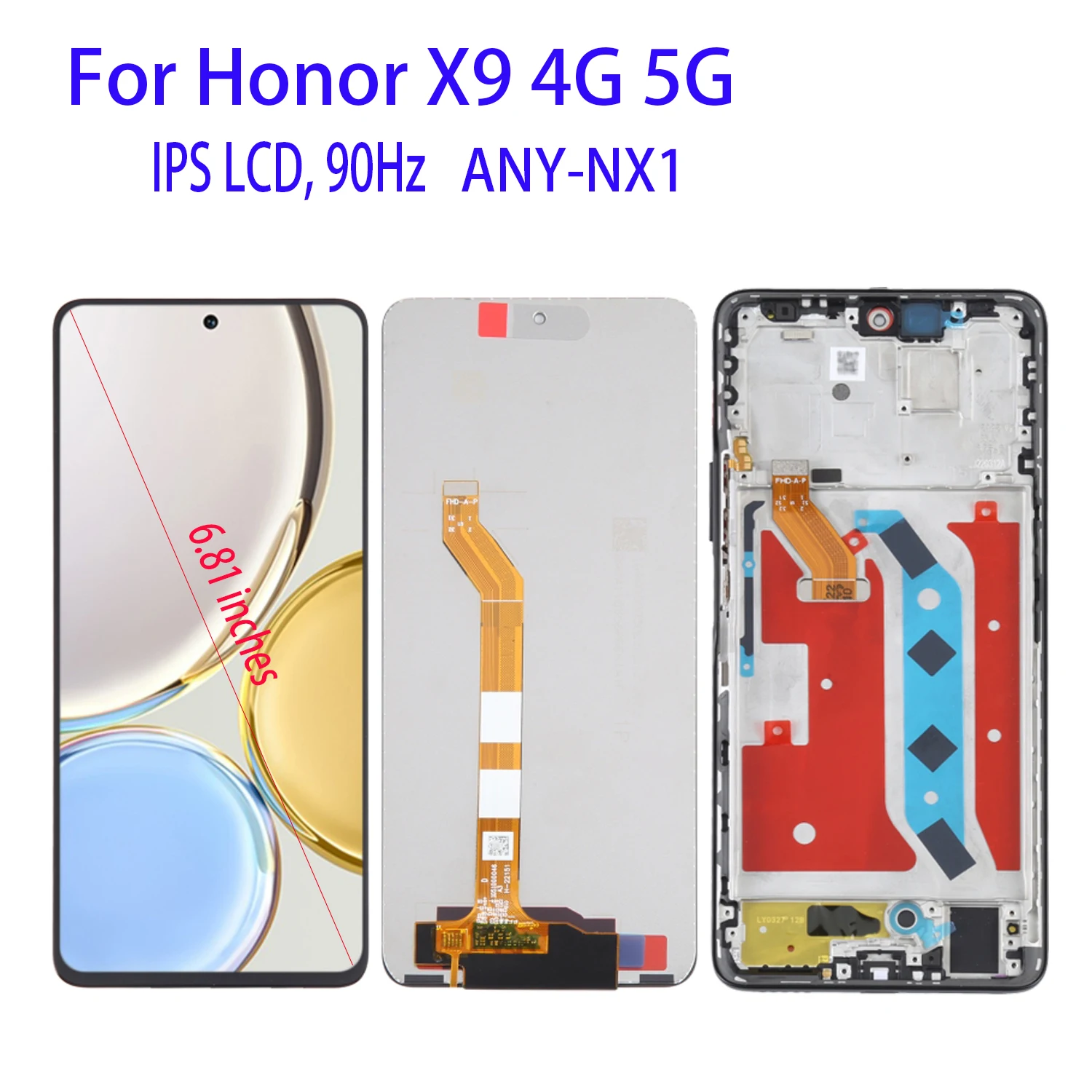 

Для Huawei Honor X9 5G LCD дисплей сенсорный экран дигитайзер в сборе для HonorX9 LCD
