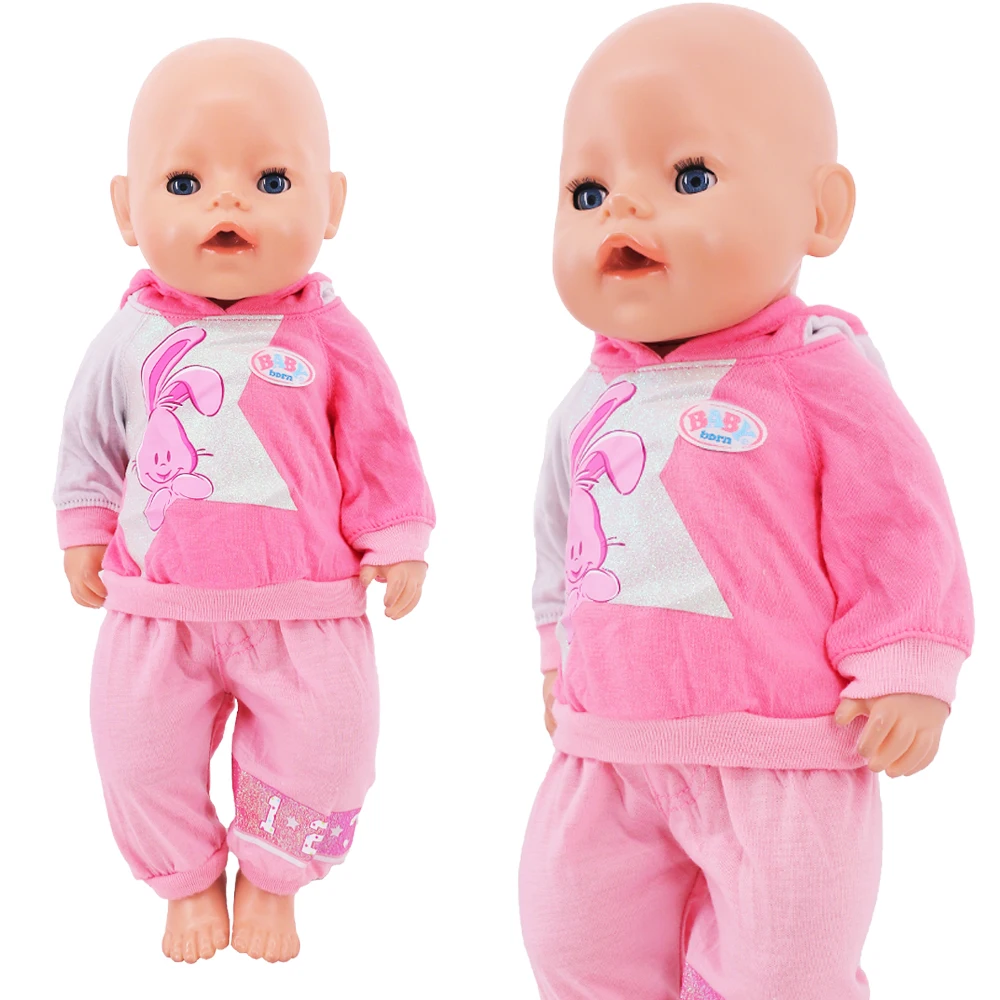 Pijamas Kawaii hechos a mano, traje diario para muñeca recién nacida de 43 Cm, accesorios de ropa, muñeca de 18 pulgadas, juguetes para niñas, nuestra generación