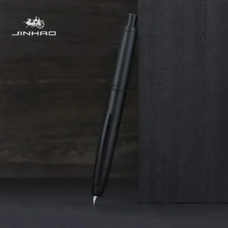 JINHAO 10 Press pióro wieczne chowane EF/F 0.38 0.5MM stalówka metalowy pręt czarny tusz do pisania długopisy szkolne artykuły biurowe artykuły papiernicze — zdjęcie produktu 4
