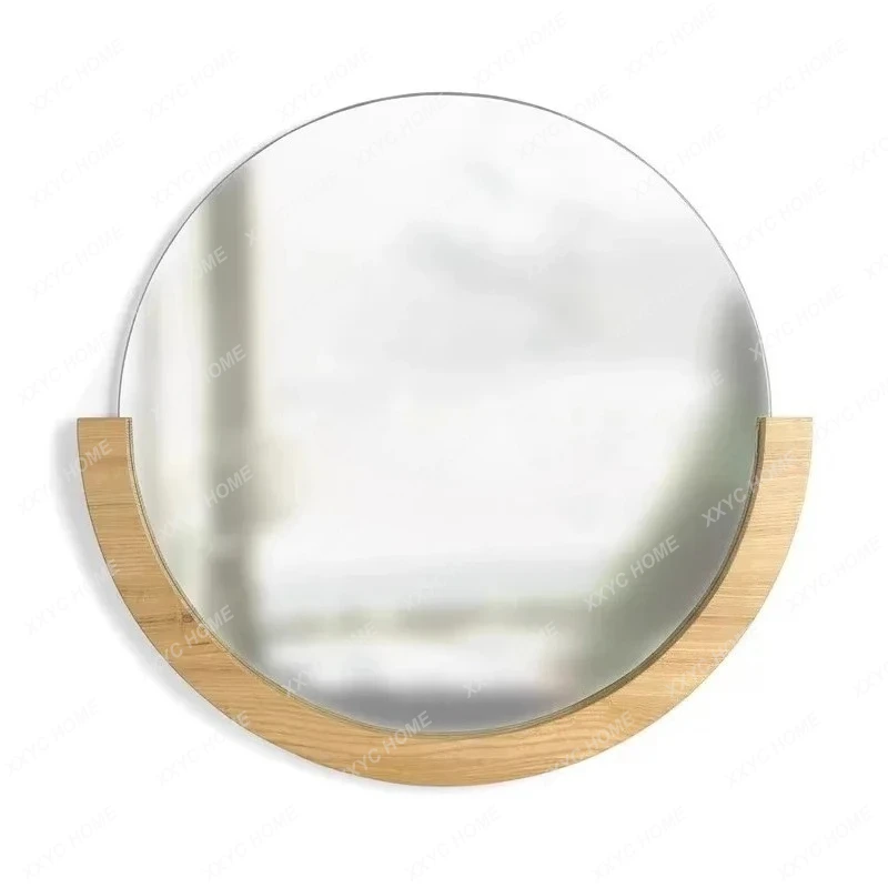 W  bathroom wall-mounted vanity mirror wall-mounted porch decorative mirror round
