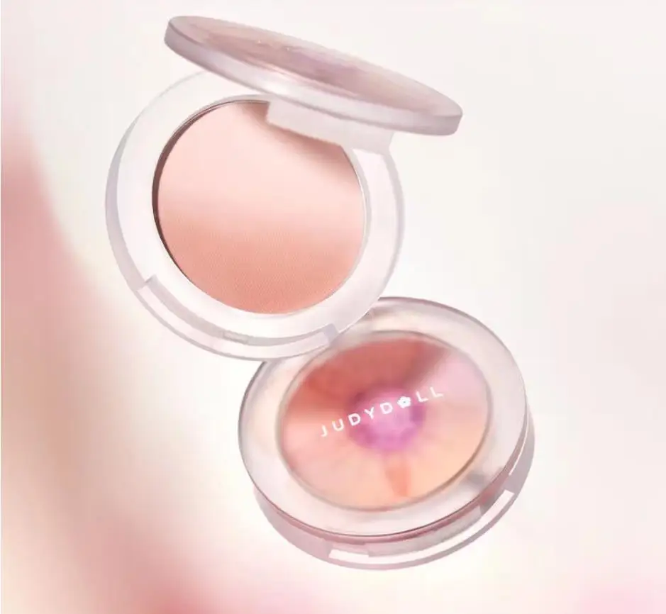 Judydoll Gradient Blush Mixed Color Peach Rosy Rose Brightening Gentle Makeup Nude Natural Makeup Women Face Makeup Contour
