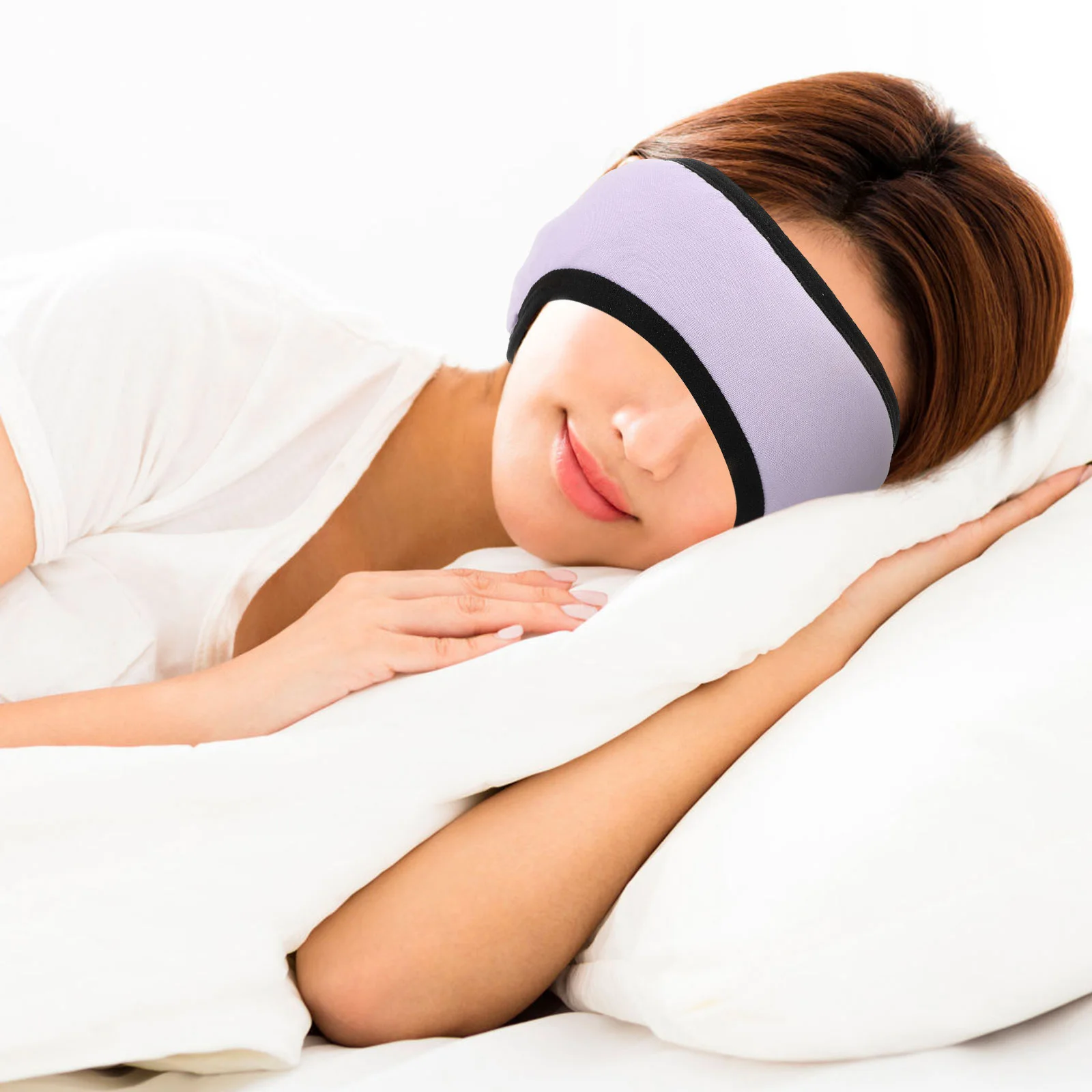 غطاء أذن للنوم قابل للتعديل من القطن اللدنة لتدفئة الأذن في الشتاء، عصابة رأس سميكة مريحة للرجال والنساء في الهواء الطلق #6