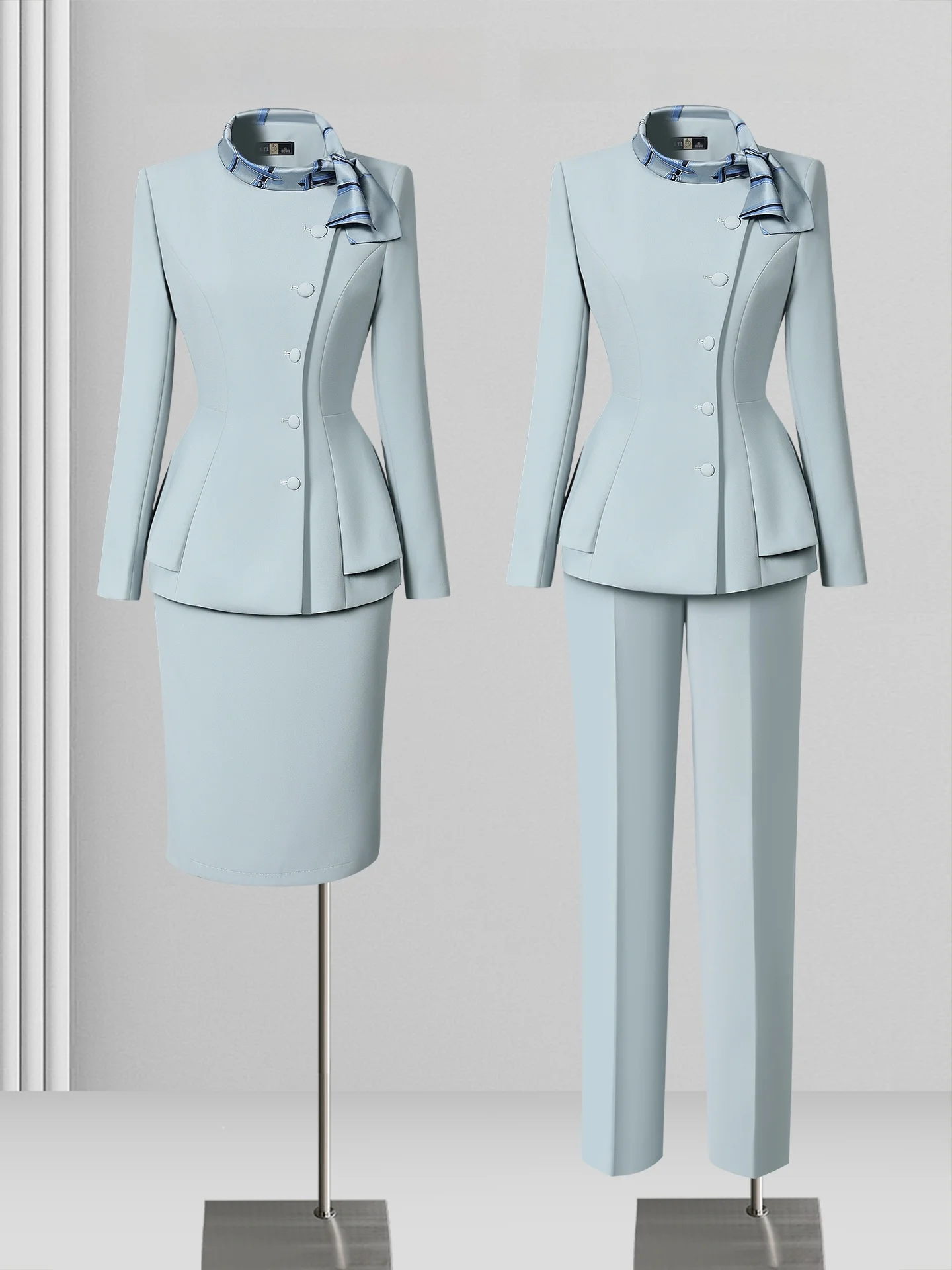 

Professional Uniform Set for Women Hotel Front Desk Receptionist High End Etiquette Air Stewardess Workwear Beauty Therapist