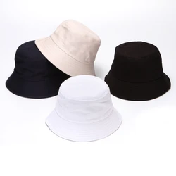 Simple Street style solid color fisherman student and couple sun hat