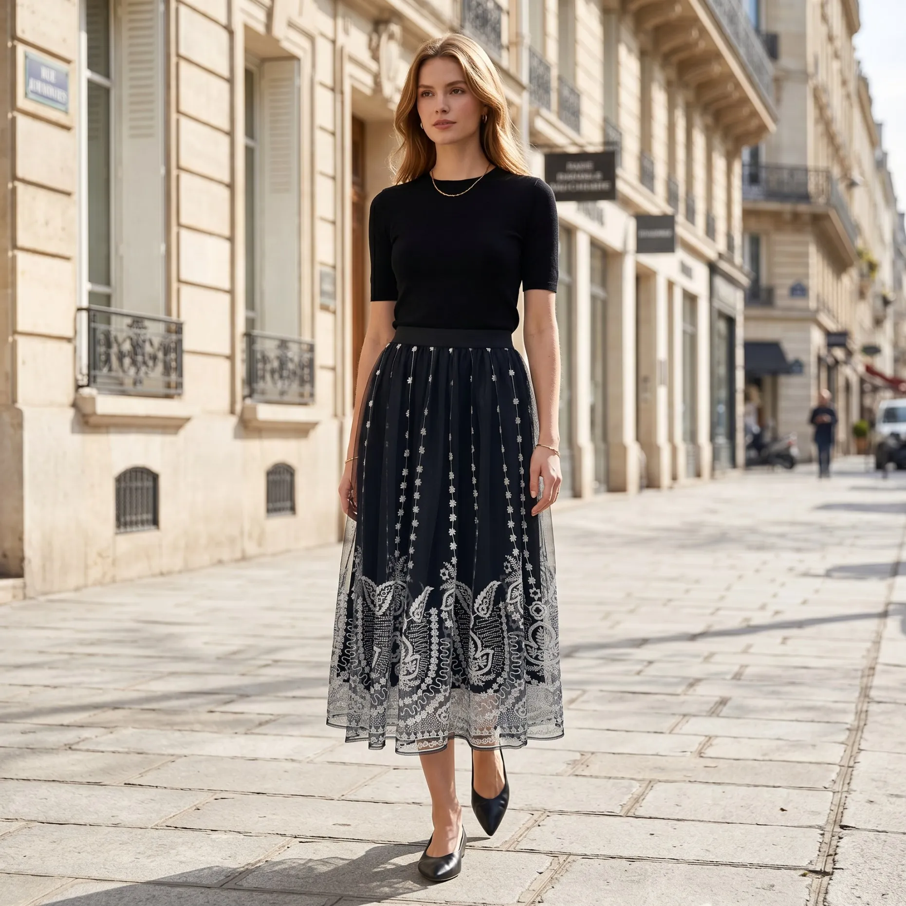 

Lightweight A-Line Skirt for Women Solid Color High Waist Midi Casual Office Skirt for Women High Waist Midi Solid Color AH1627