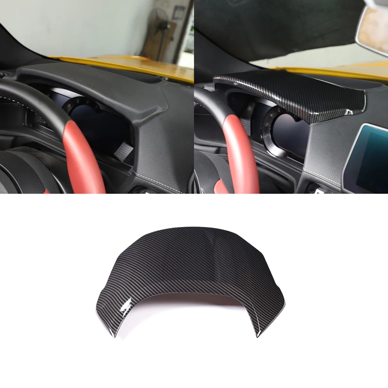لتويوتا GR Supra A90 A91 MK5 2019-2025 ألياف الكربون أداة السيارة عداد السرعة غطاء اللوحة العلوية اكسسوارات الكسوة الزخرفية