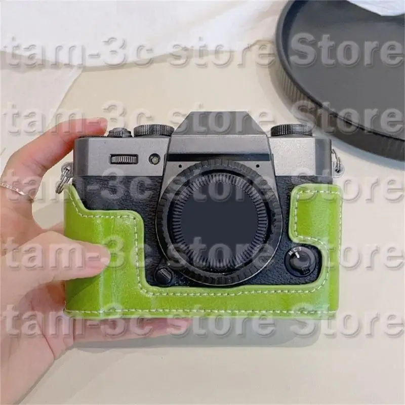 D0UA Made couro PU meia câmera Tampa bolsa para XT30 XT20 XT10 com fácil acesso à bateria
