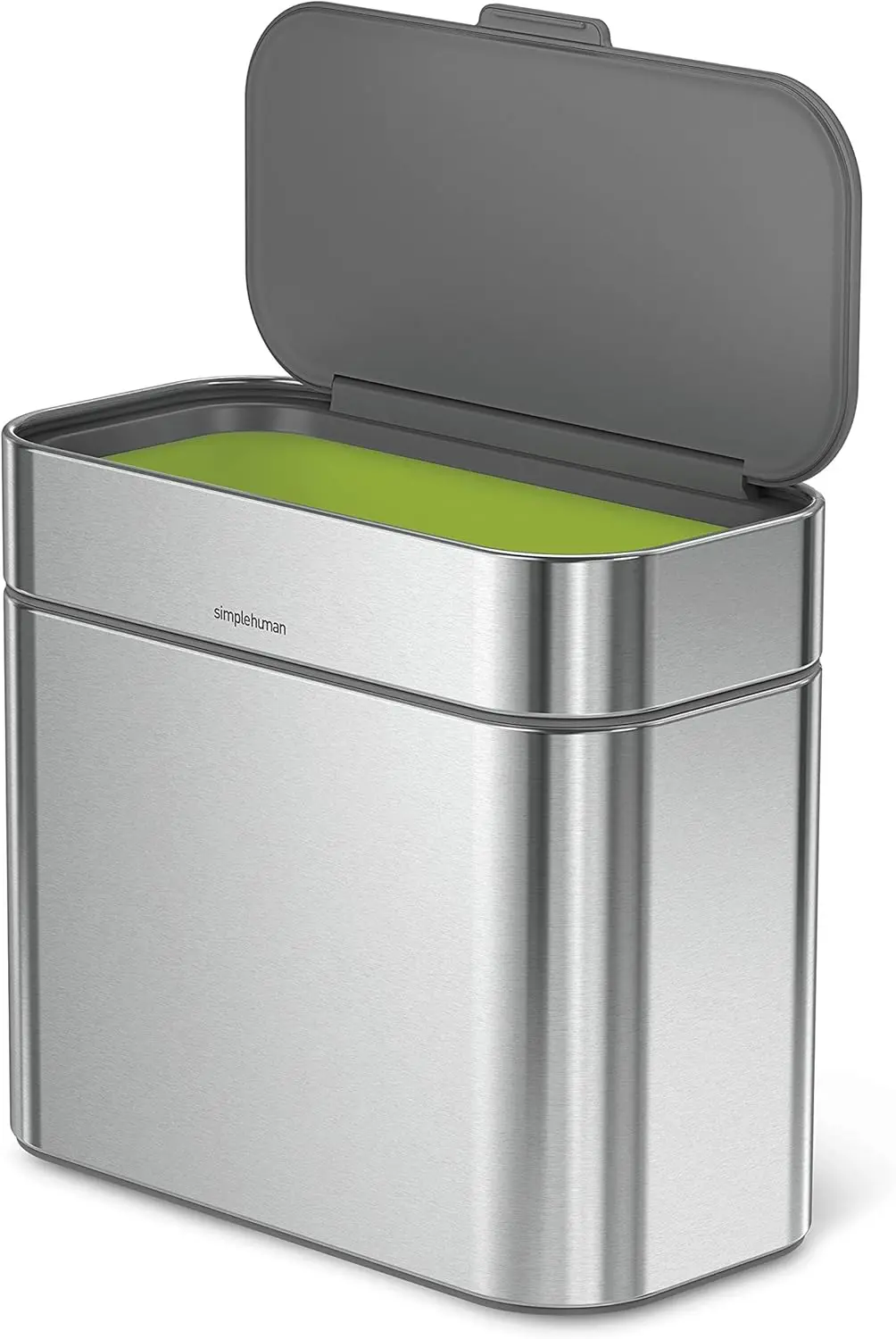 

Stainless Steel Compost Bin, 4L Detachable Countertop Caddy with Magnetic Lid and Removable Bucket