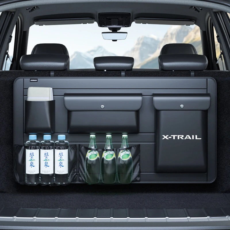 

For Nissan X-trail Xtrail T30 T31 T32 Car Trunk Storage Bag Rear Seat Hanging Bag Car Trunk Storage Box Auto Interior Accessory