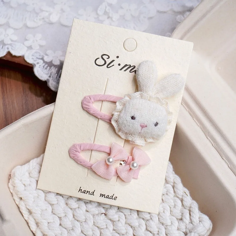 

1Pair Fashion Cute Cartoon Rabbit Hair Clips Sweet Headwear Side Clip Hairpin Hair Accessories