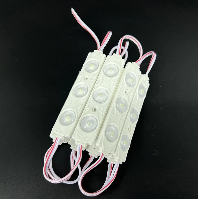 wholesale 2835 Injection LED Module 3LED Lens 160 Degree,12V 1.5W Advertising Light LED Modules