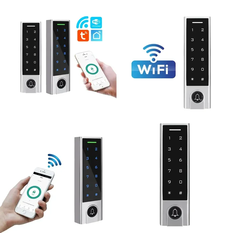 APP WiFi Waterproof 125KHz RFID Touch Keypad Access Controller, Mobile Remotely Open Access Control Reader