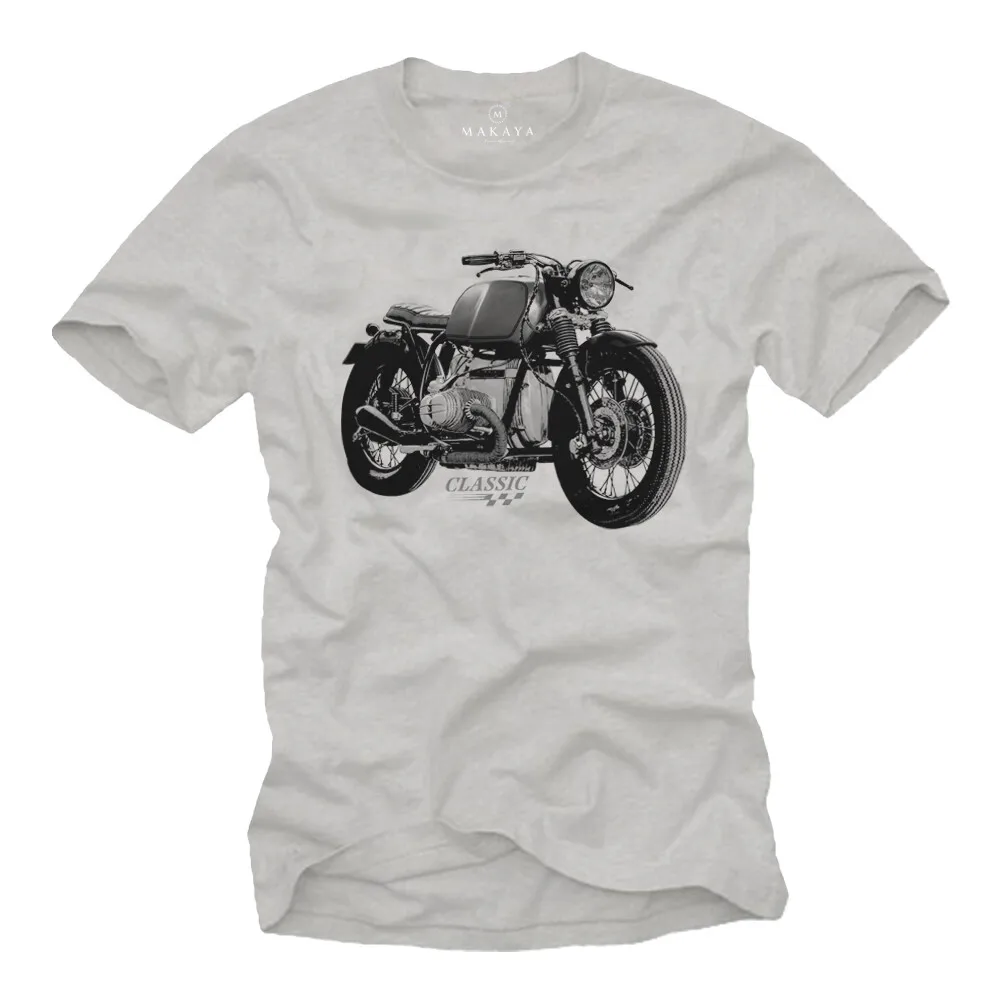 Motorcycle T-Shirt Mens R/80/100/1200/GS/T Vintage Cafe Racer Gifts Biker-