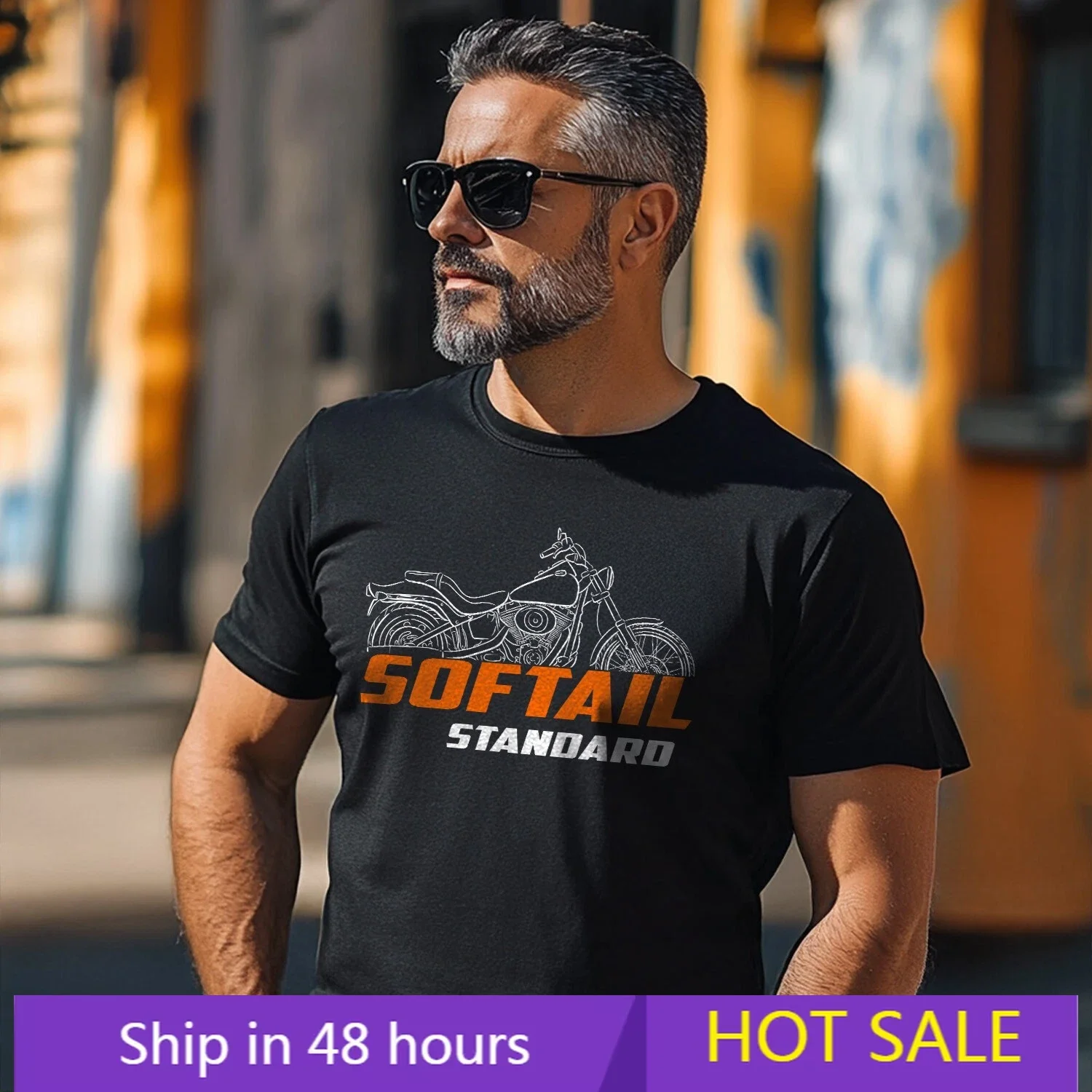 

Motorcycle Ha.rl.eys FXST FXSTI Softail Standard 1984-2024 fans Biker Graphic Summer Short Sleeves 100% Cotton Da.vi.ds.ons Tee