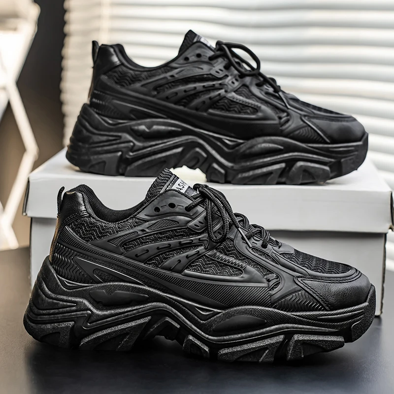 Men's casual snakers spring summer breathable lightweight outdoor running shoes soft-sole anti-slip students speed sports shoes