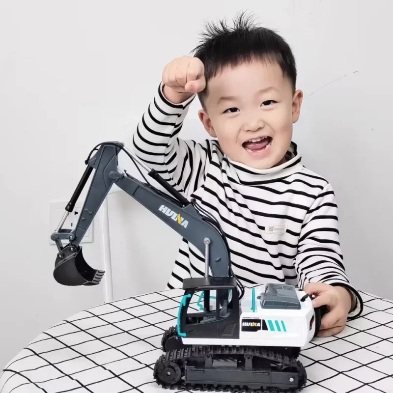 Super Large Alloy Remote Control Excavator Toy Children's Simulation Excavator Boy's Engineering Vehicle Electric Vehicle Gift