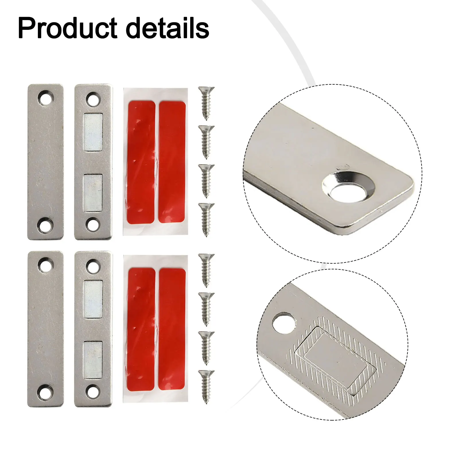 

2Pcs Magnetic Cabinet Catches Ultra-Thin Door Magnets Stops Invisible Drawer Magnet Catch Kitchen Closet Closer Latches Hardware