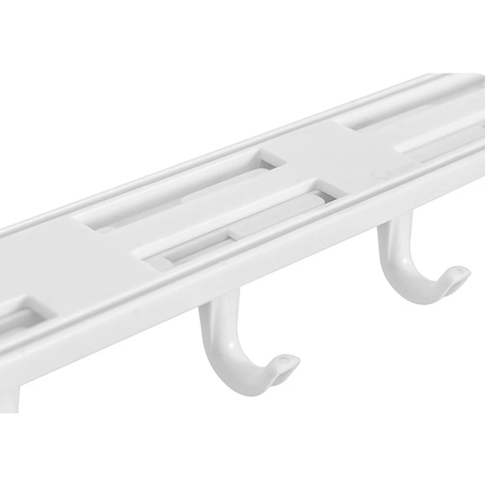 Brand New Hanger Holder Rack Hat Kitchen Office Metal Robe Towel Under Shelf Wall Mounted 5 Hook Bathroom Cabinet