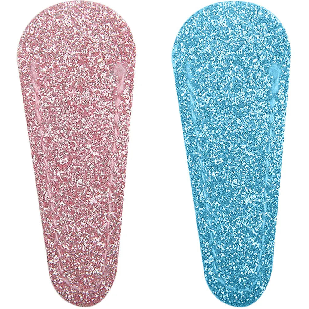 

2Pcs Exquisite Glitter Nail Scissor Covers PU Manicure Tool Protector Cover Simple Install Scissor Covers