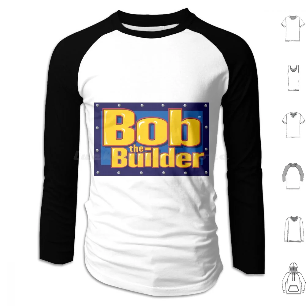 Bob The Builder sudaderas con capucha de manga larga Bob The Builder Tvshow Pbs divertido sombrero de aventura constructor Ceebeebies Cbbc niños Hacker