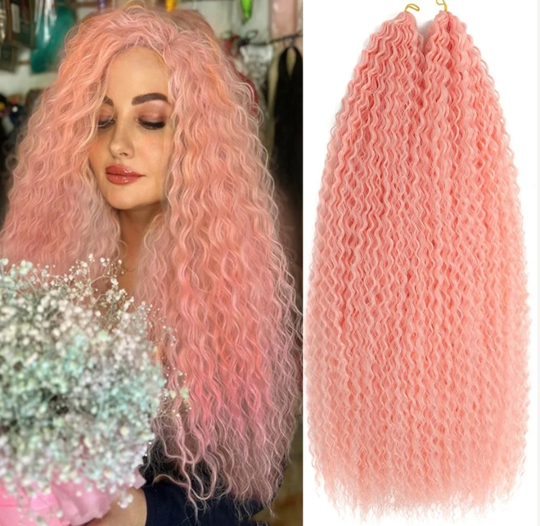 Synthetic22 e 30 pollici Deep Ocean Wave Crochet intrecciare i capelli lunghi Water Wave Crochet trecce Ombre capelli ondulati capelli ricci profondi all'uncinetto