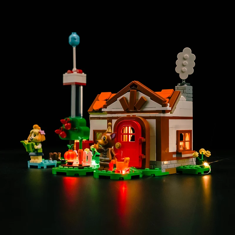 Vonado LED light 77049 set is suitable for Isabelle's House Visit building blocks (including lighting accessories only)