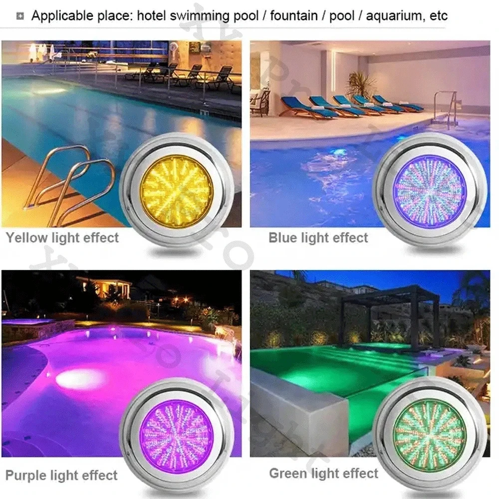 18W 24W RGB LED Piscina Luce IP68 Impermeabile AC12V 12W Interno/Esterno RGB Luce Subacquea Stagno LED Piscina Luz Faretto