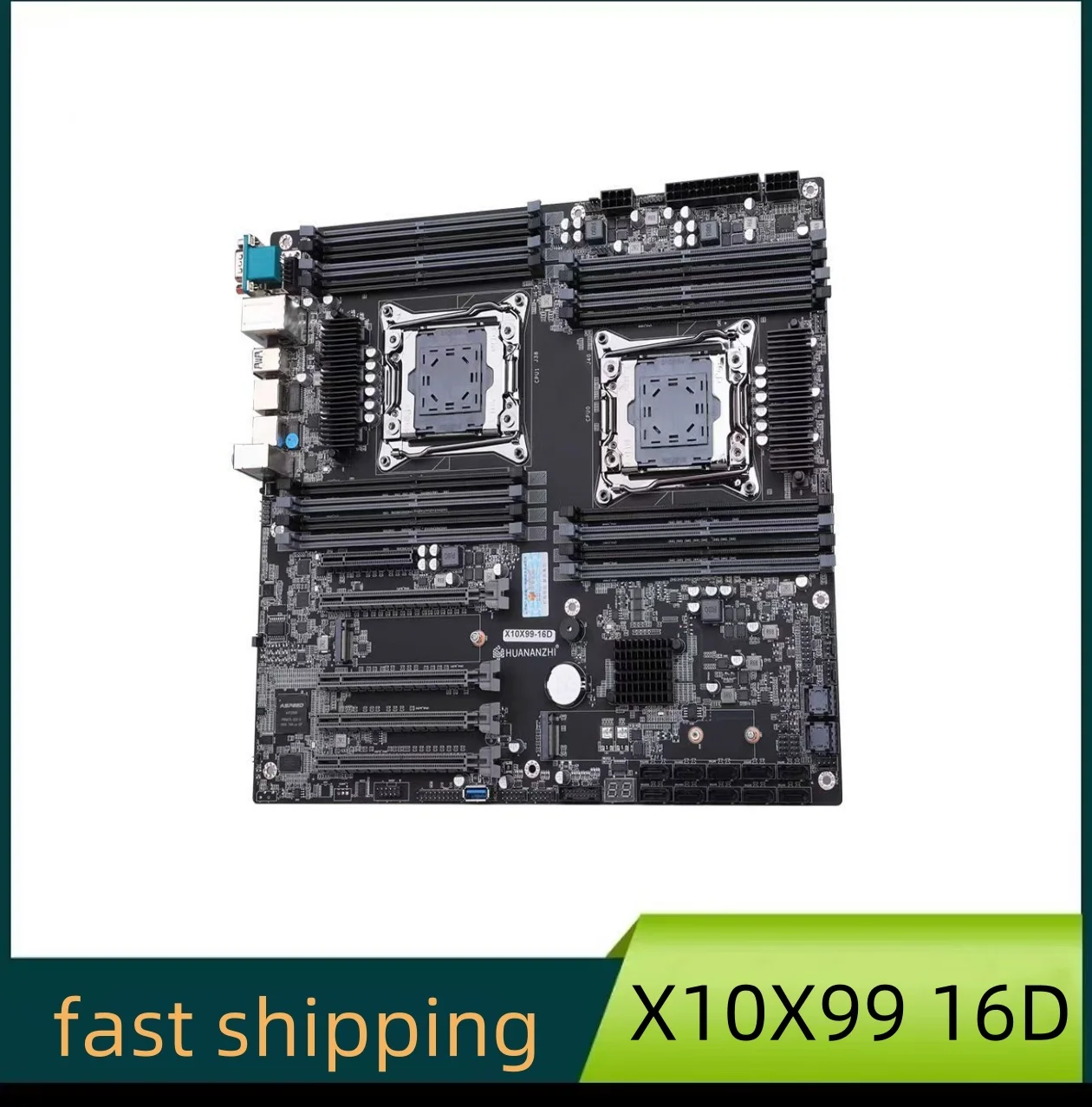 Материнская плата HUANANZHI X10X99 16D LGA 2011-3 XEON X99 с поддержкой двух процессоров Intel E52640 2666 2670 2696 2678 V3 V4 DDR4 RECC NVME Материнская плата HUANANZHI X10X99 16D LGA 2011-3 XEON X99 с поддержкой двух процессоров Intel E52640 2666 2670 2696 2678 V3 V4 DDR4 RECC NVME