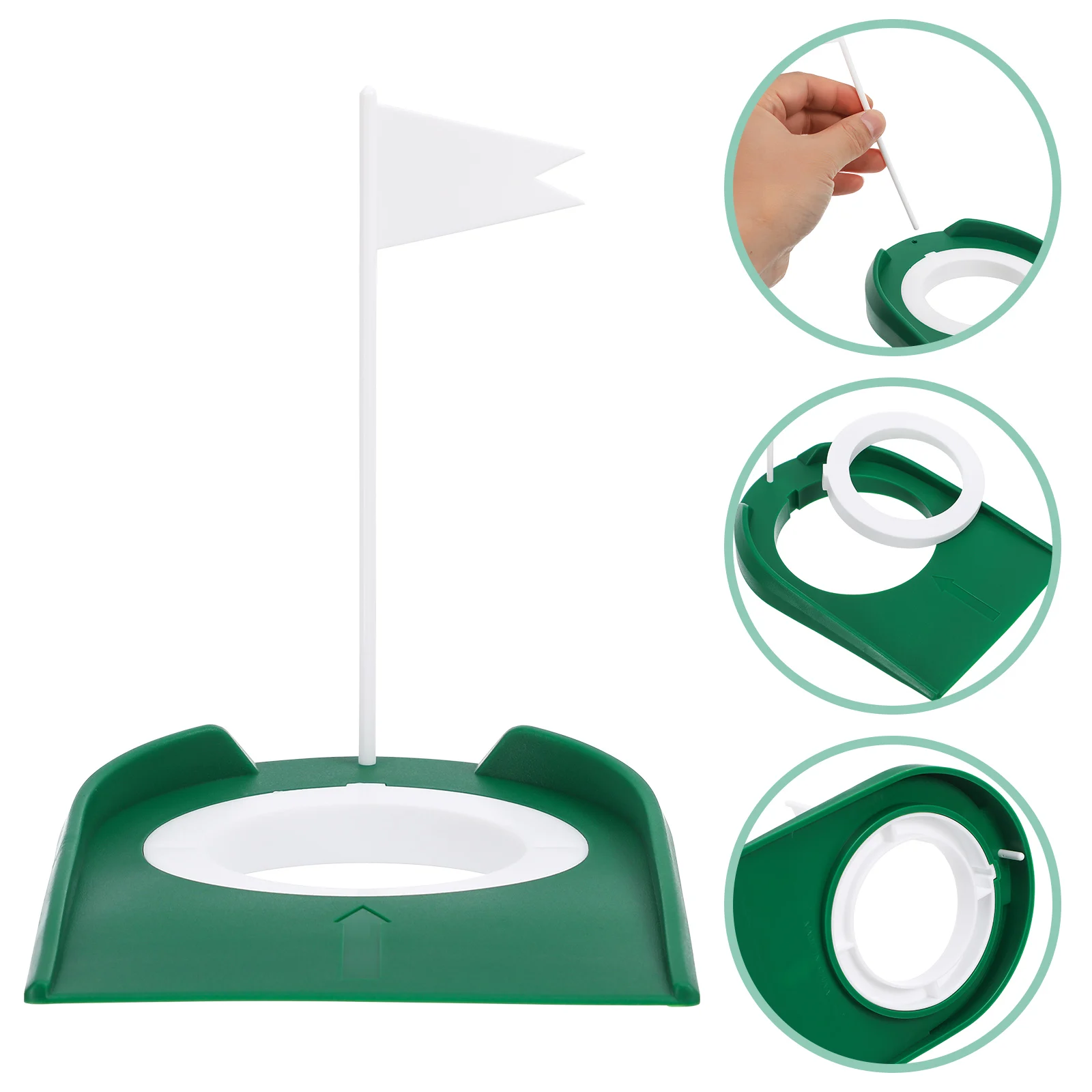 

2pcs Putting Cups Indoor Detachable Practice Discs Improved Accuracy Training Aid Durable Material Easy Setup Vibrant Color Hole