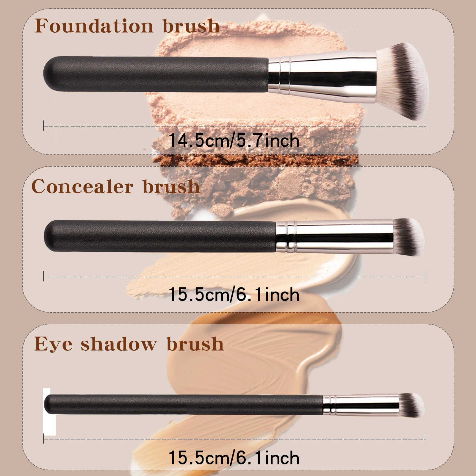 Professional Makeup Brush Set Combination Foundation Concealer eyeshadow Smooth contoured brush Good brush gift