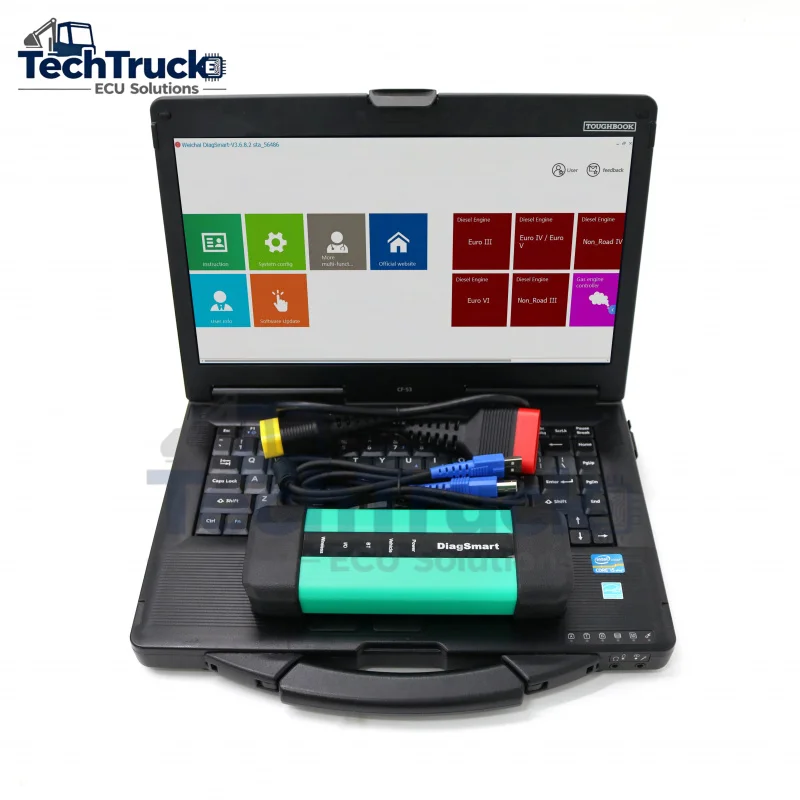 

Новая версия диагностического сканера для тяжелой техники Weichai SINOTRUK EOL Diagsmart CNHTC, предназначенный для китайских дизельных грузовиков SINOTRUK.